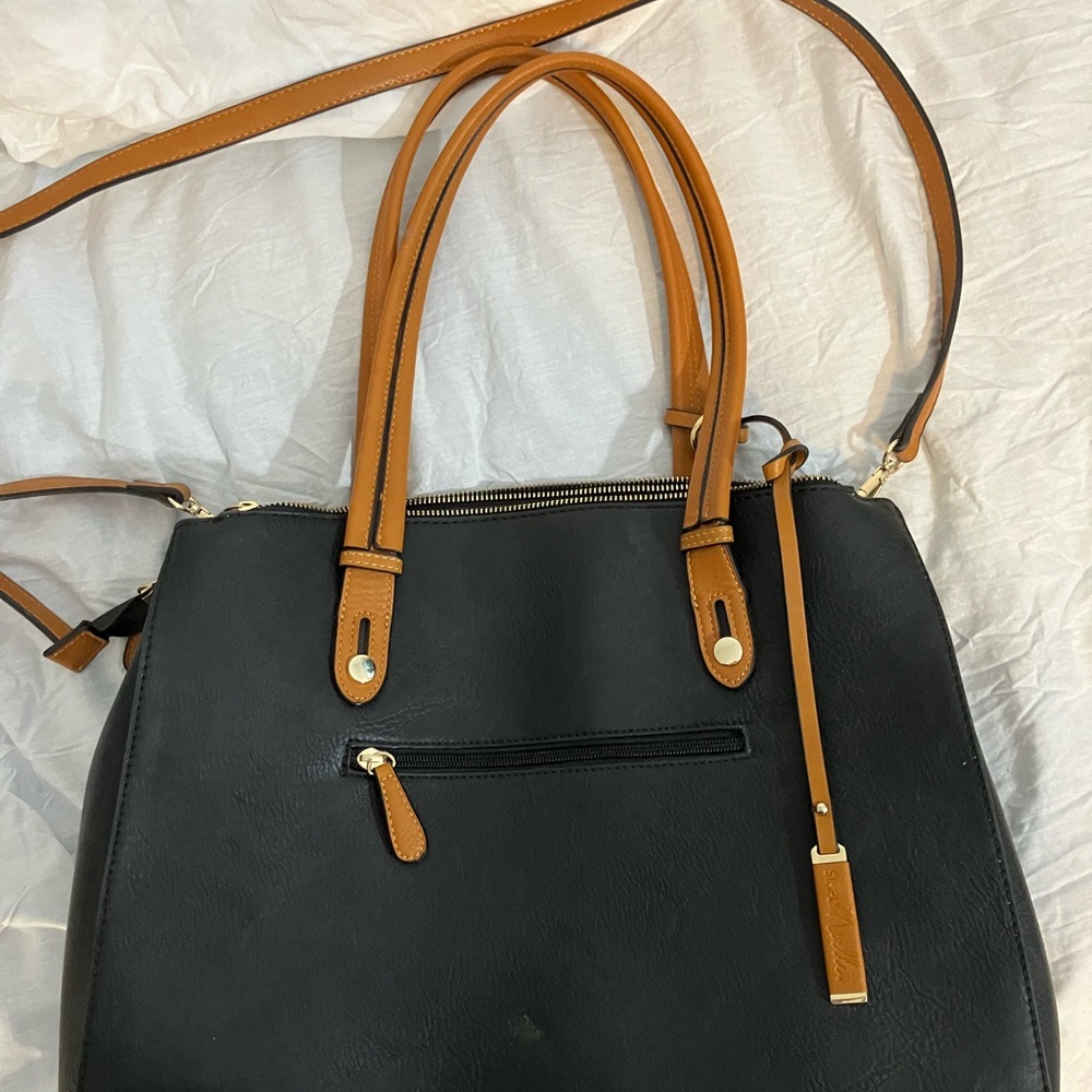 Large Leather Black Bag - Simply Noelle